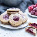 linecké koláčiky s malinovým džemom