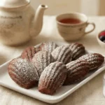 vianočné medvedie labky na stole s cukrom čajom a ovocím